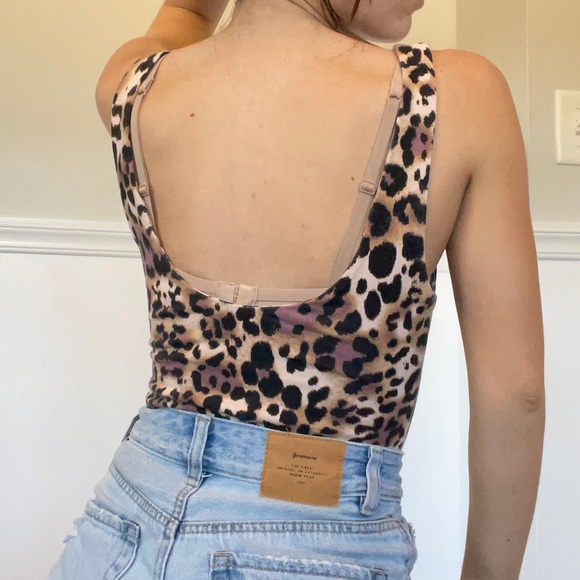 Cheetah print bodysuit Kendall + Kylie - Picture 4 of 4